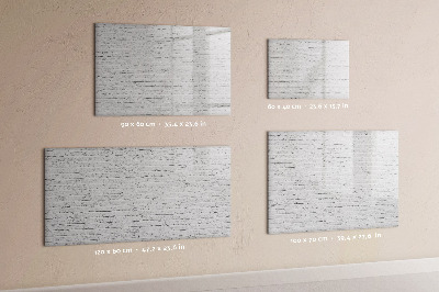 Magnetisch planbord voor de muur van bedrukt glas Bakstenen muur