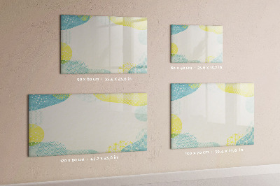 Magnetisch planbord voor de muur van bedrukt glas Patroonframe