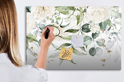 Uitwisbaar glazen planbord met magnetische functie Natuur