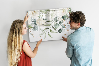 Uitwisbaar glazen planbord met magnetische functie Natuur