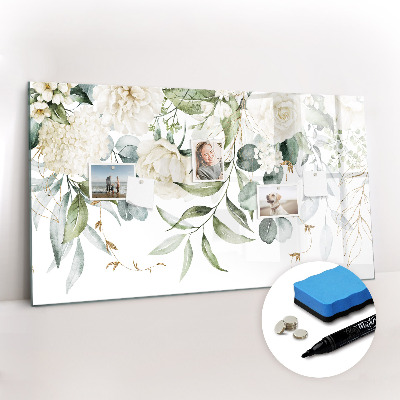 Uitwisbaar glazen planbord met magnetische functie Natuur