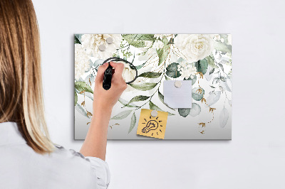 Uitwisbaar glazen planbord met magnetische functie Natuur