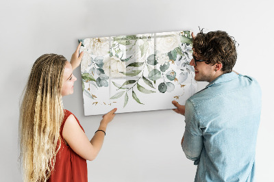 Uitwisbaar glazen planbord met magnetische functie Natuur