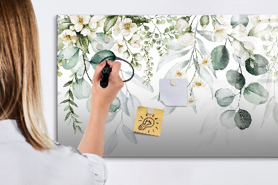 Uitwisbaar glazen planbord met magnetische functie Planten natuur