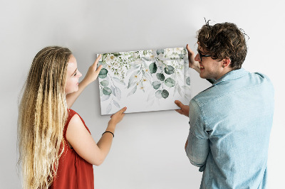Uitwisbaar glazen planbord met magnetische functie Planten natuur