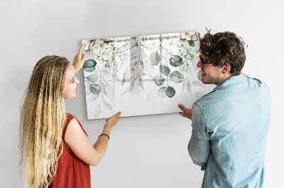 Uitwisbaar glazen planbord met magnetische functie Planten natuur