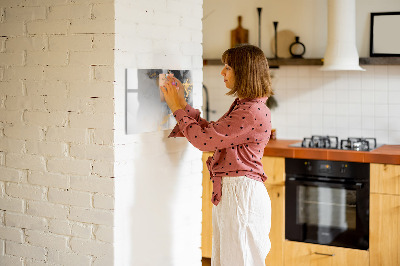 Magnetisch planbord voor de muur van bedrukt glas Marmeren kunst