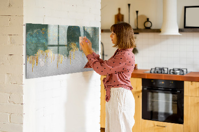 Uitwisbaar glazen planbord met magnetische functie Decoratief patroon