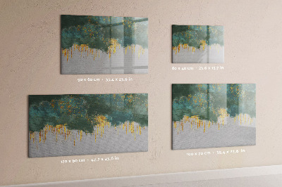 Uitwisbaar glazen planbord met magnetische functie Decoratief patroon