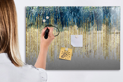 Beschrijfbaar magneetbord van glas met design Decoratief patroon