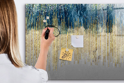 Beschrijfbaar magneetbord van glas met design Decoratief patroon