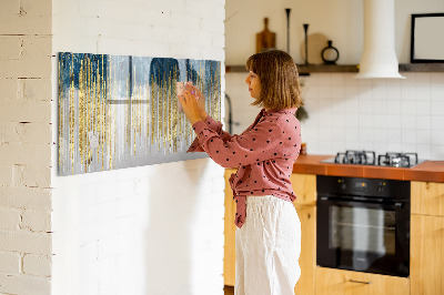 Beschrijfbaar magneetbord van glas met design Decoratief patroon