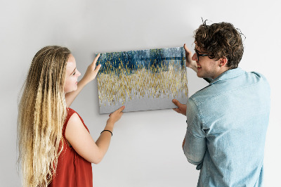 Beschrijfbaar magneetbord van glas met design Decoratief patroon