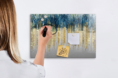 Beschrijfbaar magneetbord van glas met design Decoratief patroon