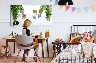 Beschrijfbaar magneetbord van glas met design Palmbladeren natuur