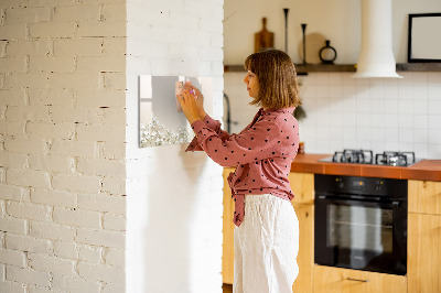 Magnetisch planbord voor de muur van bedrukt glas Bloeiende bloemen