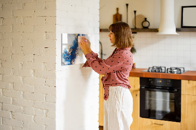 Uitwisbaar glazen planbord met magnetische functie Marmerpatroon