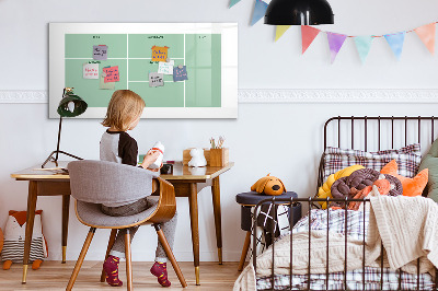 Beschrijfbaar magneetbord van glas met design Kantoororganizer