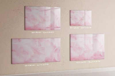 Uitwisbaar glazen planbord met magnetische functie Veren abstractie