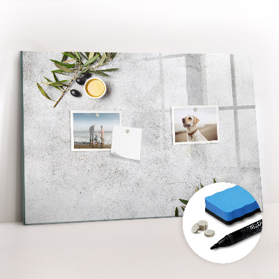 Magnetisch planbord voor de muur van bedrukt glas Minimalistische olijven