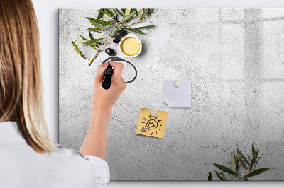 Magnetisch planbord voor de muur van bedrukt glas Minimalistische olijven
