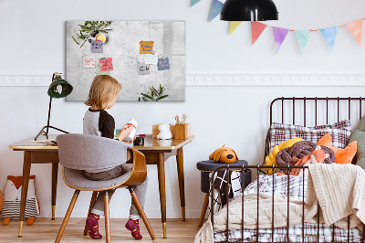 Magnetisch planbord voor de muur van bedrukt glas Minimalistische olijven