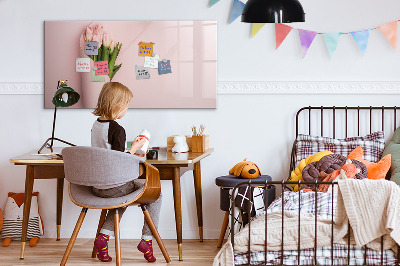 Uitwisbaar glazen planbord met magnetische functie Een boeket bloemen