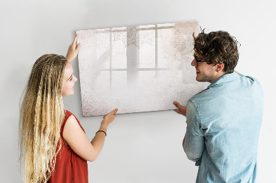 Magnetisch planbord voor de muur van bedrukt glas Decoratief patroon