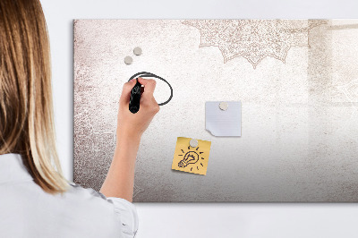 Magnetisch planbord voor de muur van bedrukt glas Decoratief patroon