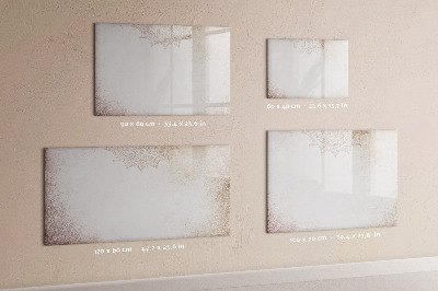 Magnetisch planbord voor de muur van bedrukt glas Decoratief patroon