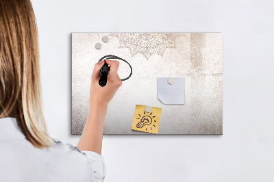 Magnetisch planbord voor de muur van bedrukt glas Decoratief patroon