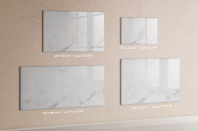 Magnetisch planbord voor de muur van bedrukt glas Marmer