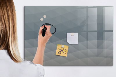 Magnetisch planbord voor de muur van bedrukt glas Golfabstractie