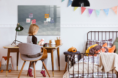 Magnetisch planbord voor de muur van bedrukt glas Golfabstractie