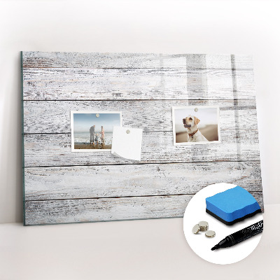 Uitwisbaar glazen planbord met magnetische functie Geschilderde planken