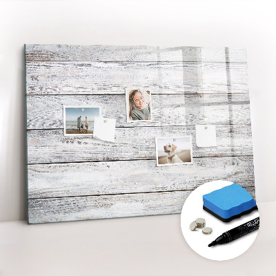 Uitwisbaar glazen planbord met magnetische functie Geschilderde planken