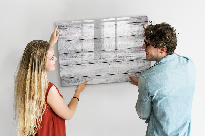 Uitwisbaar glazen planbord met magnetische functie Geschilderde planken