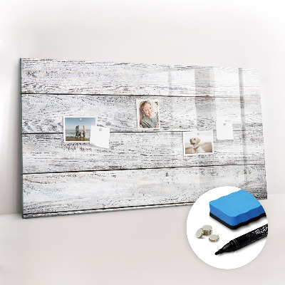 Uitwisbaar glazen planbord met magnetische functie Geschilderde planken