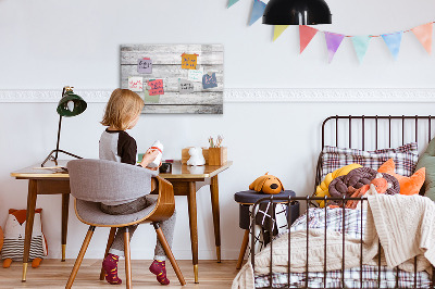 Uitwisbaar glazen planbord met magnetische functie Geschilderde planken
