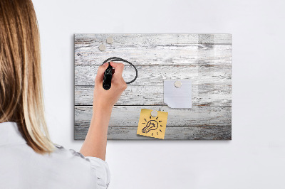 Uitwisbaar glazen planbord met magnetische functie Geschilderde planken