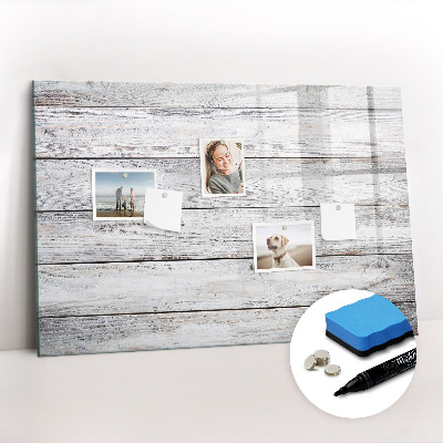 Uitwisbaar glazen planbord met magnetische functie Geschilderde planken