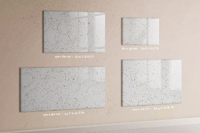 Beschrijfbaar magneetbord van glas met design Abstractievlekken