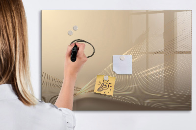 Magnetisch planbord voor de muur van bedrukt glas Abstract licht