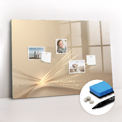 Magnetisch planbord voor de muur van bedrukt glas Abstract licht