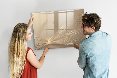 Magnetisch planbord voor de muur van bedrukt glas Abstract licht