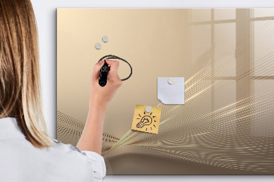 Magnetisch planbord voor de muur van bedrukt glas Abstract licht