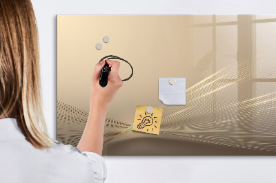Magnetisch planbord voor de muur van bedrukt glas Abstract licht