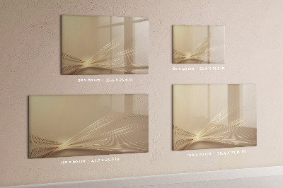 Magnetisch planbord voor de muur van bedrukt glas Abstract licht