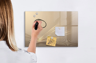 Magnetisch planbord voor de muur van bedrukt glas Abstract licht