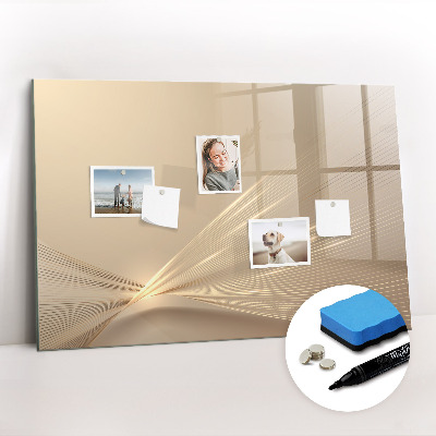 Magnetisch planbord voor de muur van bedrukt glas Abstract licht